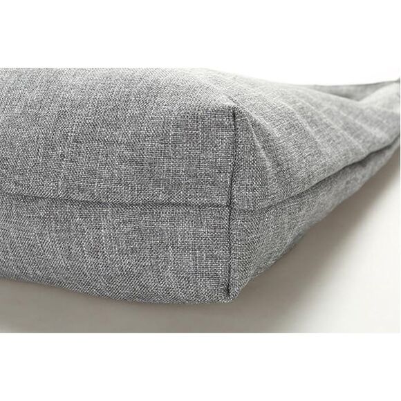 Women's Grey Imported Canvas Retro Large Size Shoulder Crossbody Tote Bag - Picture 4 of 4